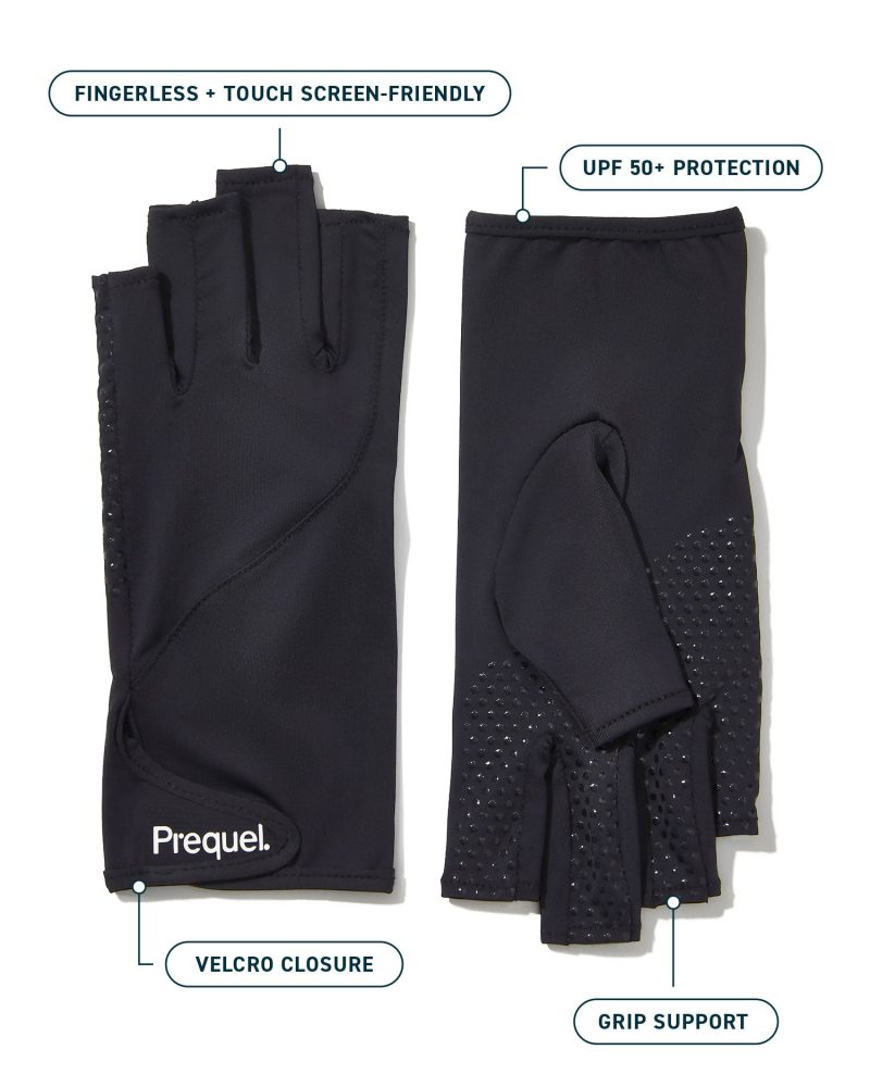 3 PRQL PDP UPF Gloves Black Graphic